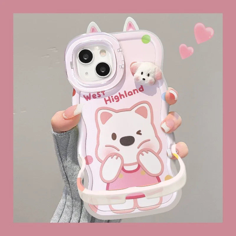 XP152 Cute Bear Phone case Suitable for iPhone 17PROMAX