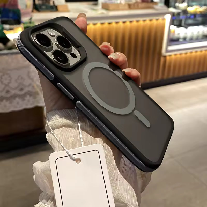 PatchLux MagCase – Frosted Translucent Anti-Slip Magnetic Cover for iPhone