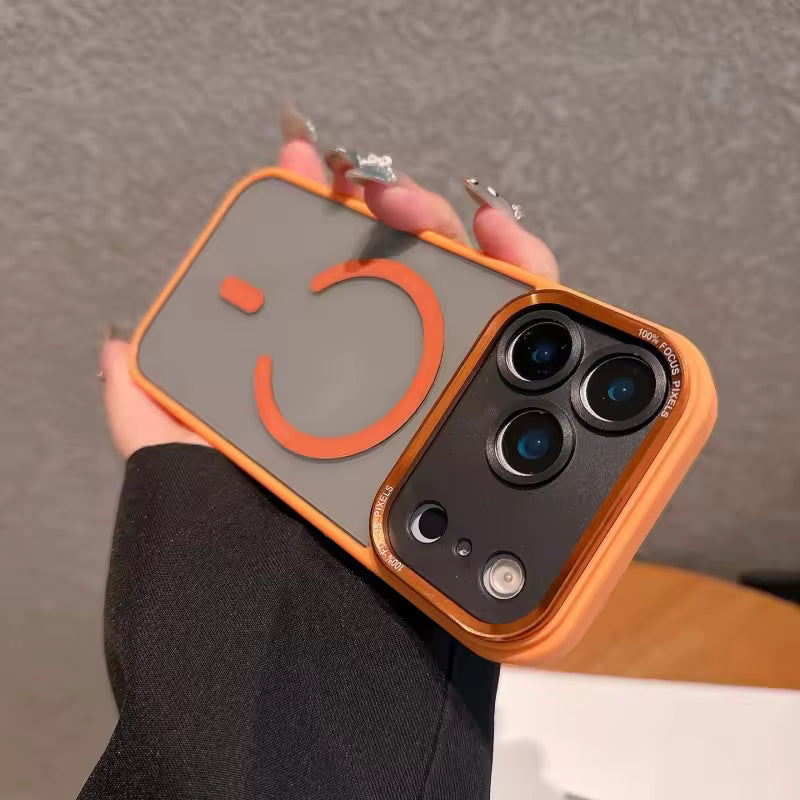 Magnetic Transparent Shockproof Case for iPhone