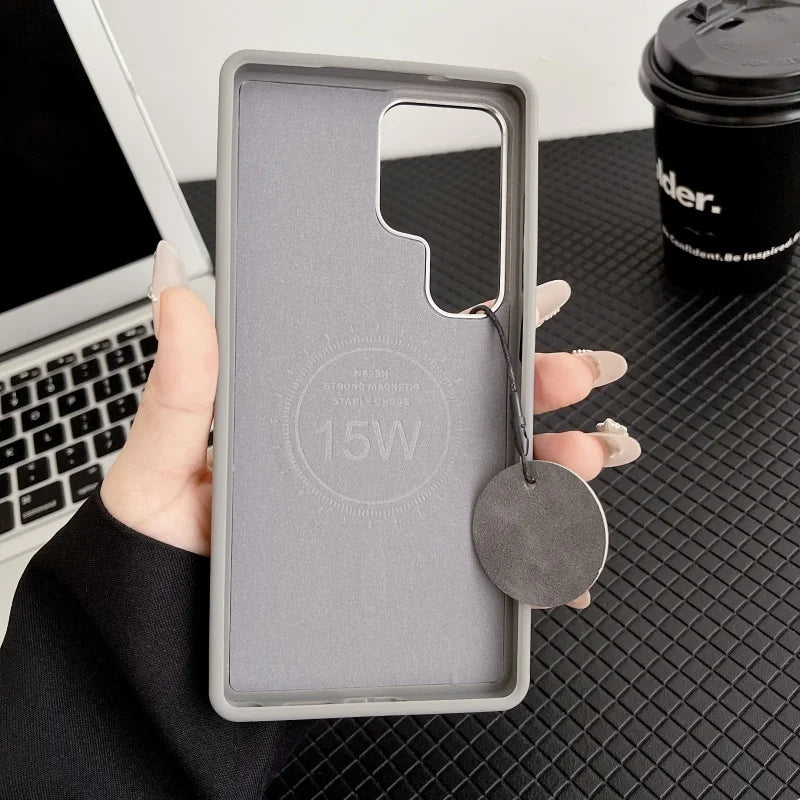 Business PU Leather Magnetic Phone Case for Samsung