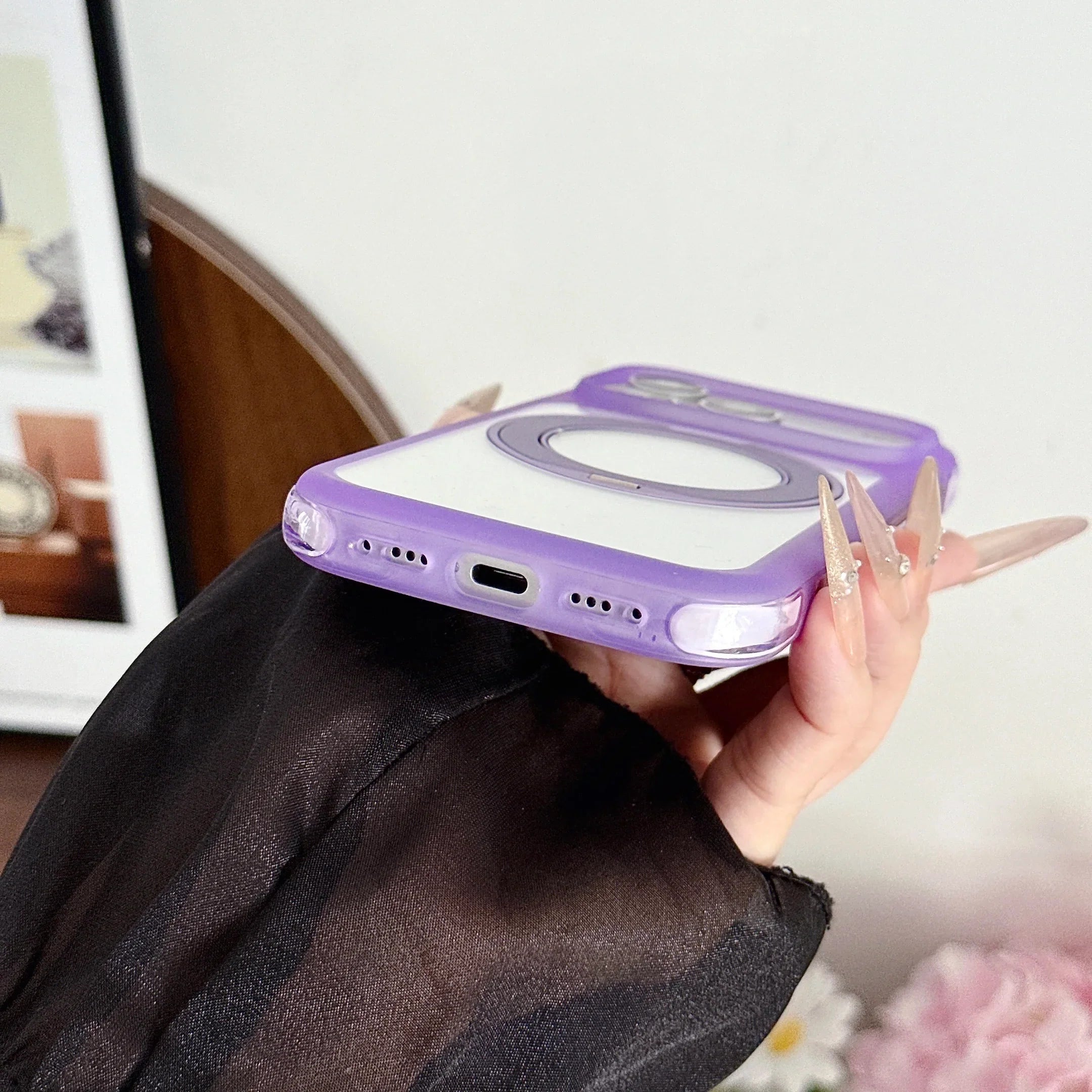 Wholesale 2 in 1 Invisible 360 Rotatable Kickstand Magnetic Phone