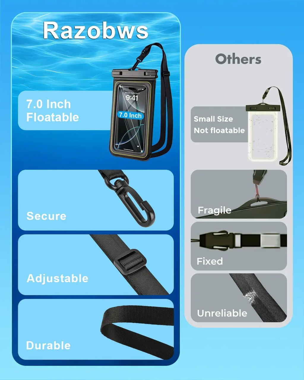 Dustproof waterproof Custom Large-Size Waterproof Mobile Phone case