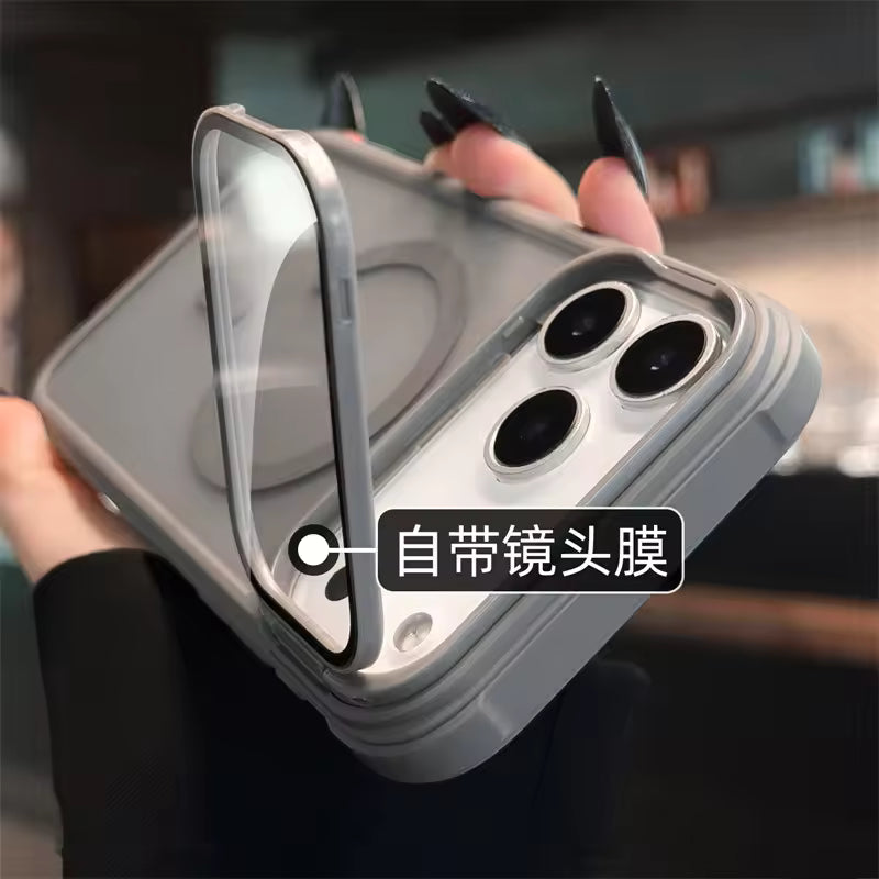 Magnetic Frosted Translucent Phone Case