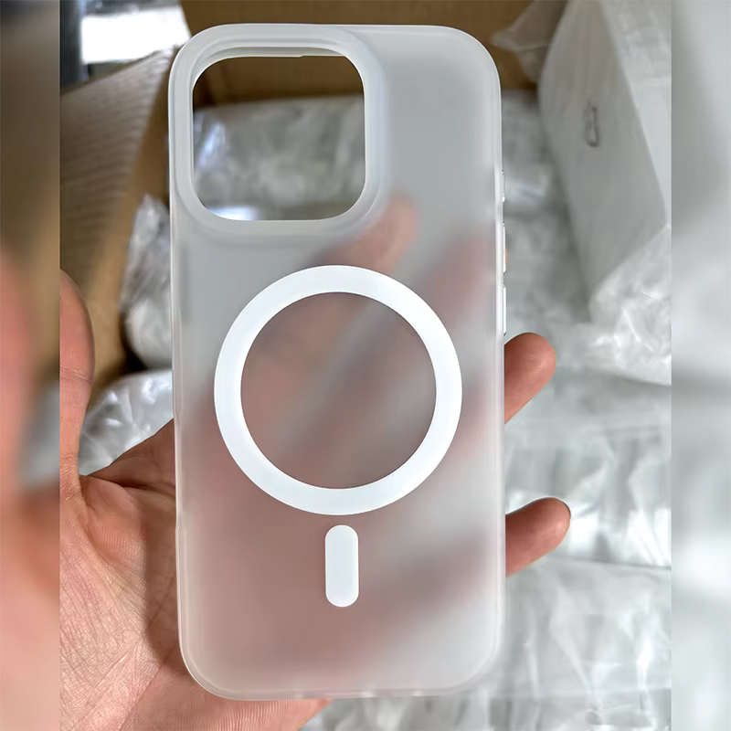 Matte Magnetic Hard Shell Case for iPhone – Anti-Fingerprint Shockproof Protective Cover