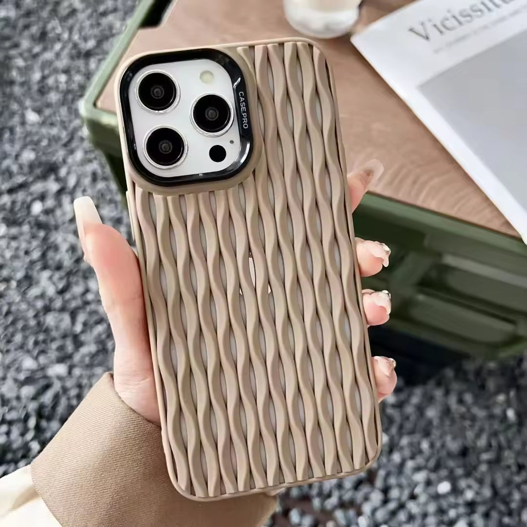WeaveTouch TPU Case – Soft Touch Woven Design Cover for iPhone