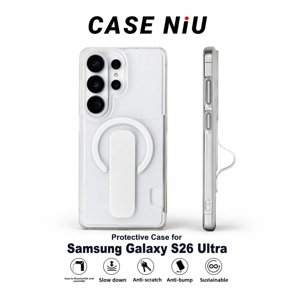 Magnetic Ring Matte Integrated Case for Samsung Galaxy