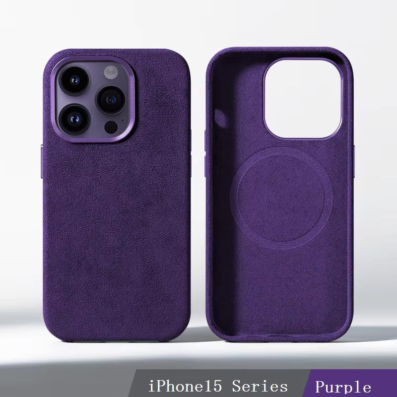Luxury Leather Shockproof Magnetic Case for iPhone