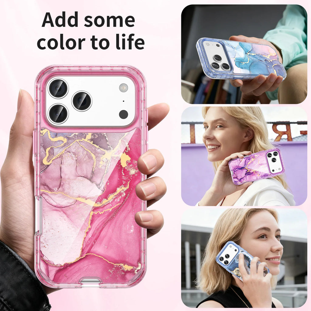 Luxury Hard Pc Electroplate Marble Pattern Phone case