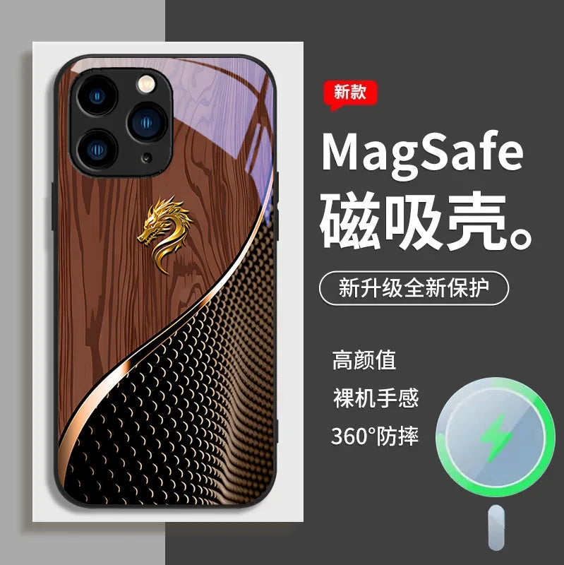 CHAOYIDIAN Electroplated Tempered Glass Shockproof Phone Case