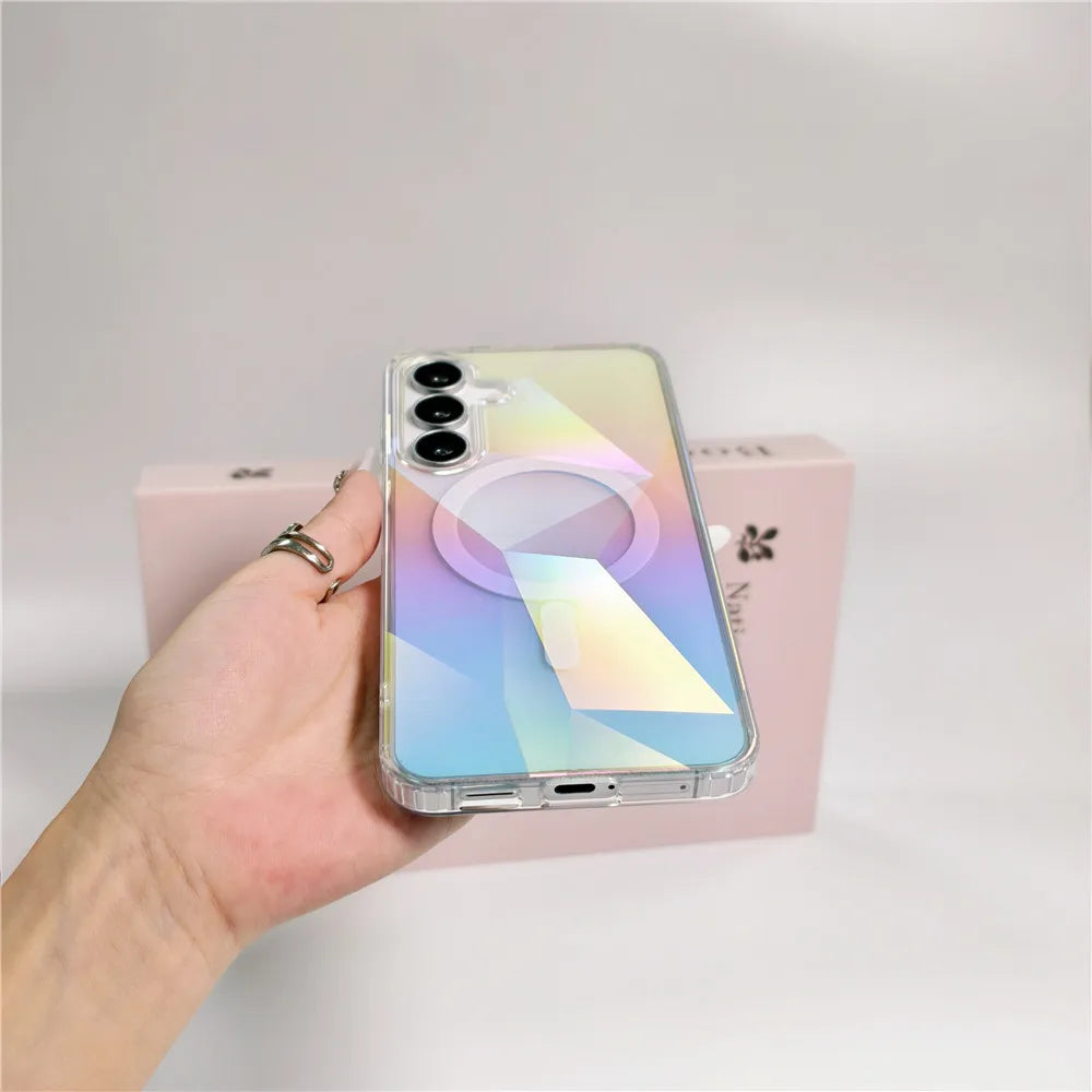 For Samsung New Gradient Magnetic Phone Case