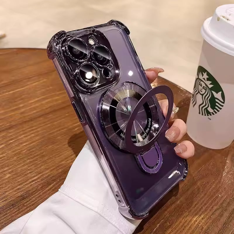 ClearStand Pro – Transparent Kickstand Case for iPhone