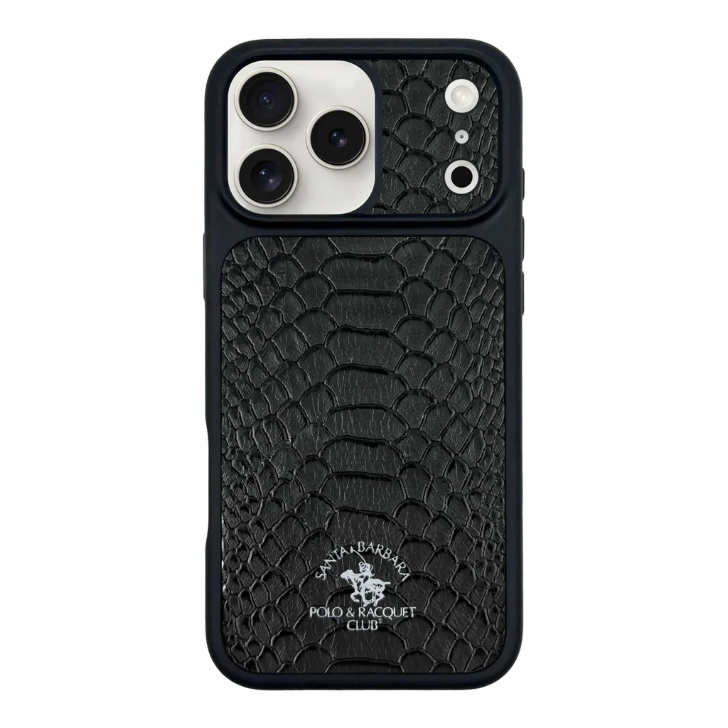 POLO Pure Color Portrait Design Magnetic PU Leather Shockproof Phone Case for 17 Pro