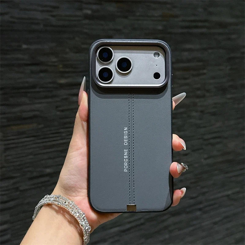 Luxury Magnetic Leather iPhone 17-13 Pro Case