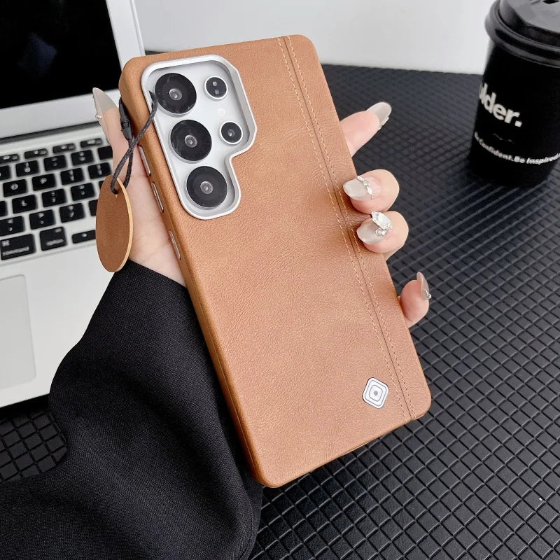 Business PU Leather Magnetic Phone Case for Samsung