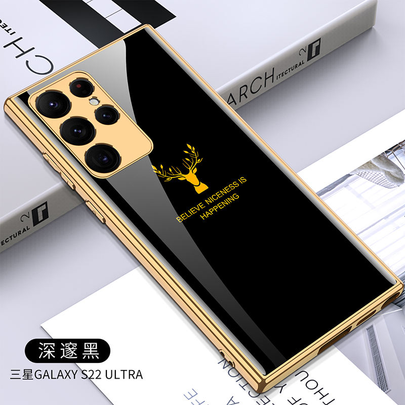 Tempered Glass Shockproof Hard Case for Samsung