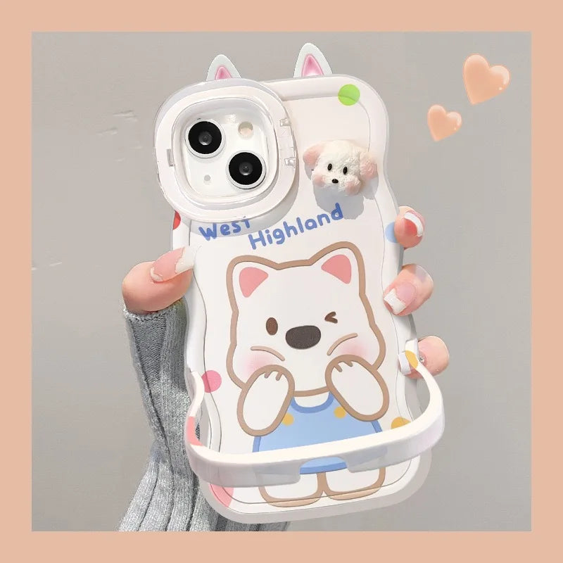 XP152 Cute Bear Phone case Suitable for iPhone 17PROMAX