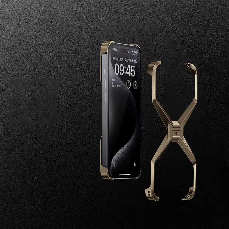 Rimless Metal Shockproof Case for iPhone