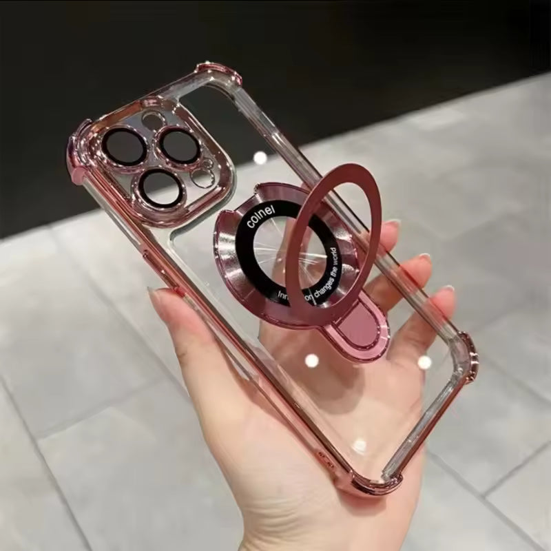 ClearStand Pro – Transparent Kickstand Case for iPhone