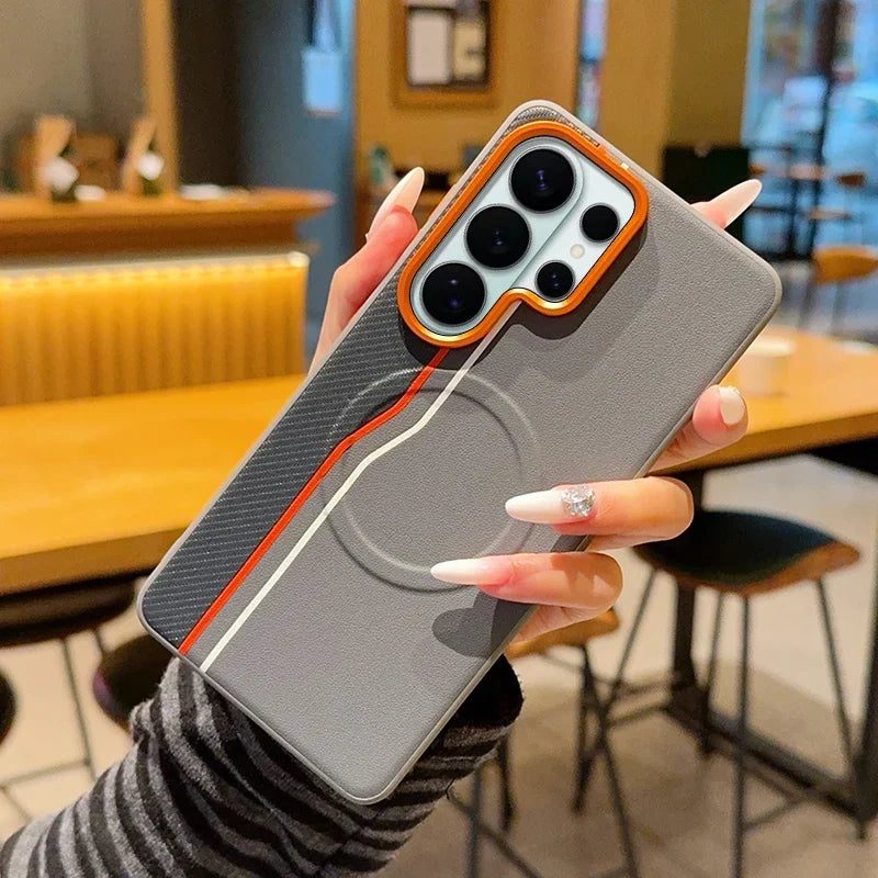 Luxury Magnetic Leather Case for Samsung Galaxy