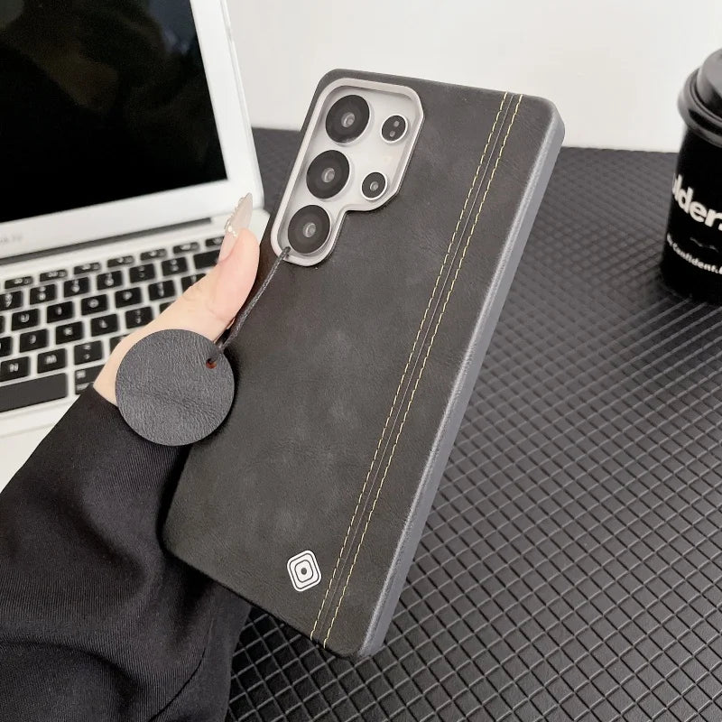 Business PU Leather Magnetic Phone Case for Samsung