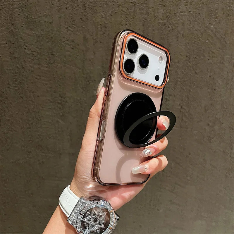 Compass Magnetic Stand Phone Case for iPhone
