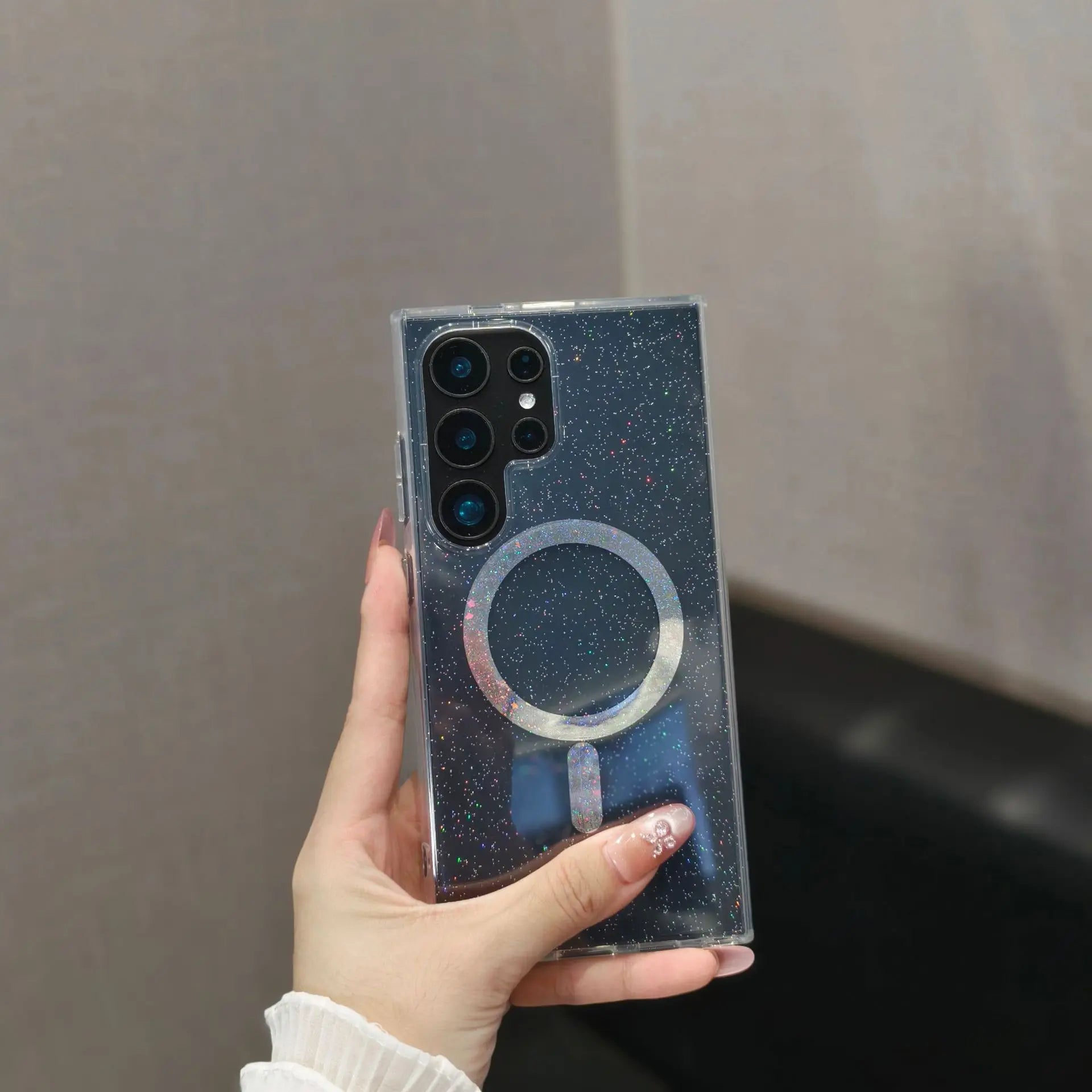 Bling Laser IMD Magnetic Ring Case for Samsung