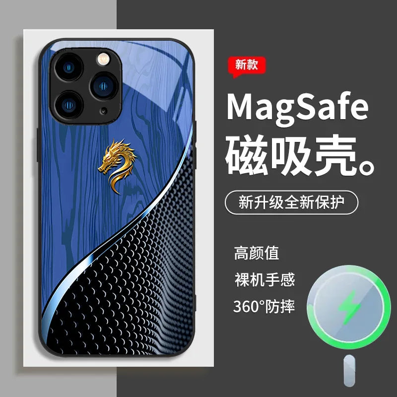 CHAOYIDIAN Electroplated Tempered Glass Shockproof Phone Case