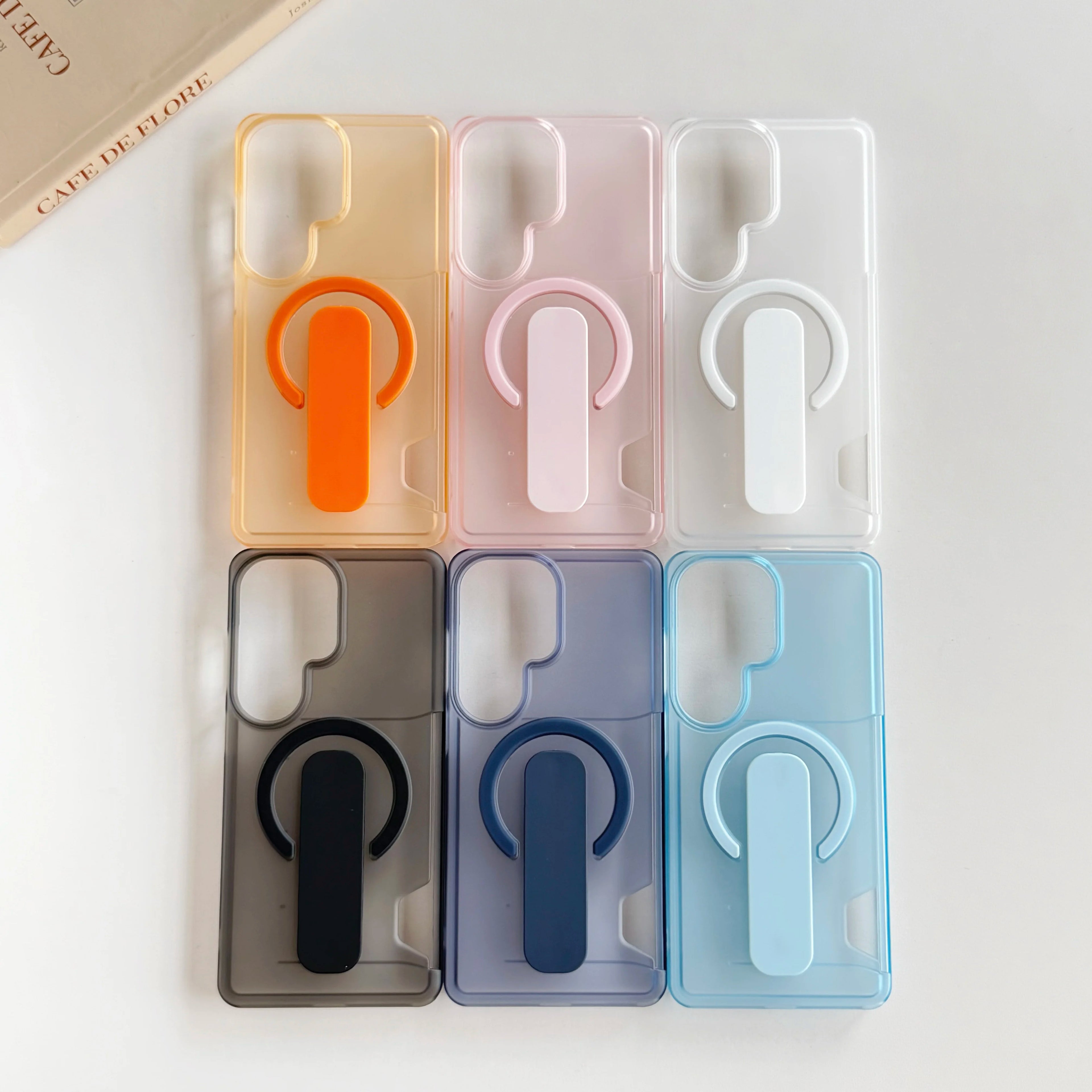 Magnetic Ring Matte Integrated Case for Samsung Galaxy