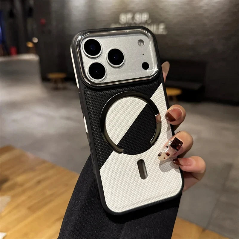 Luxury Magnetic Leather iPhone Case