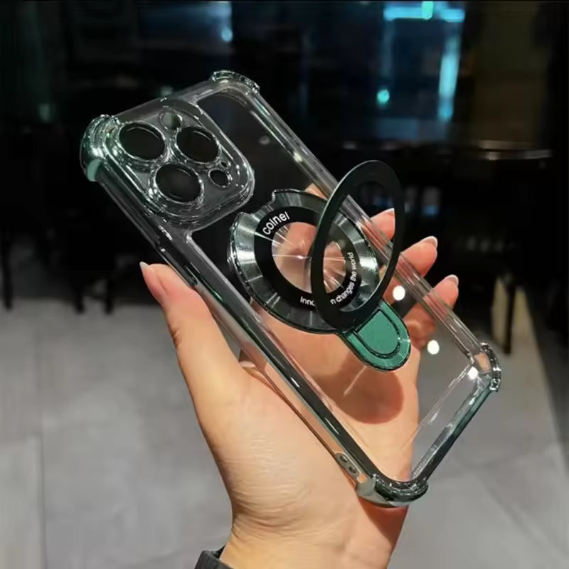 ClearStand Pro – Transparent Kickstand Case for iPhone