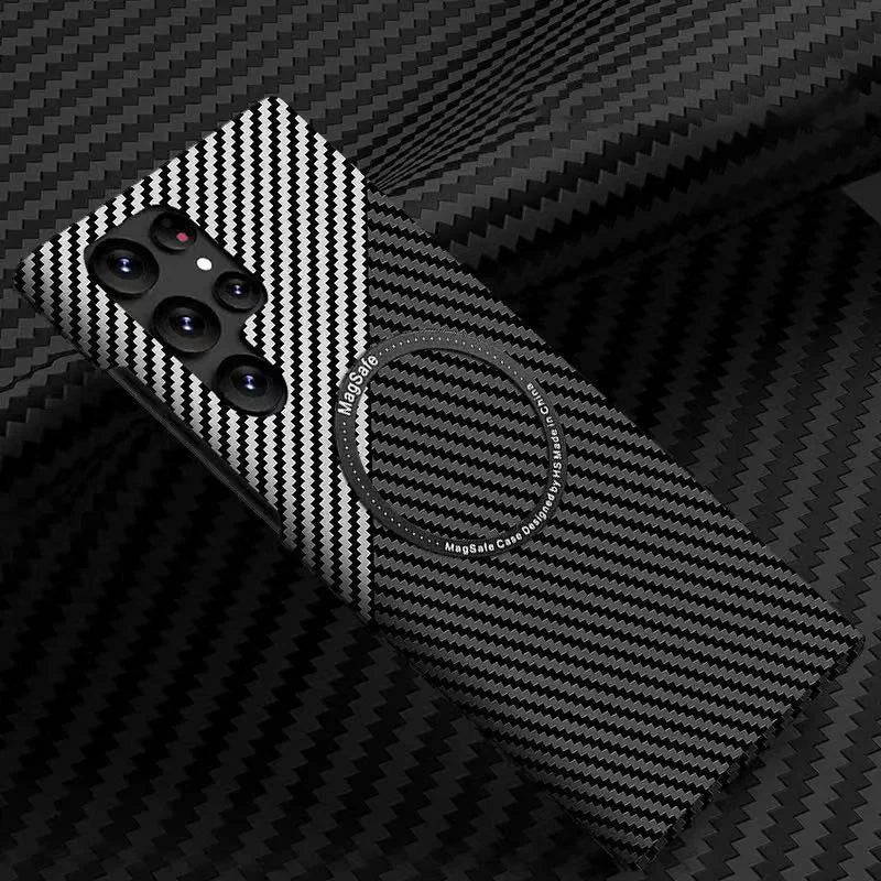 PC Material Carbon Fiber Texture Shockproof