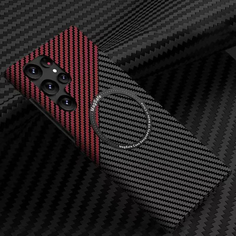 PC Material Carbon Fiber Texture Shockproof