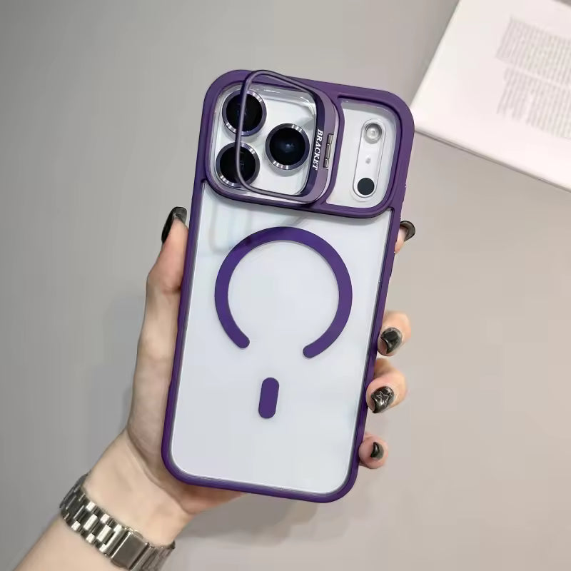 Magnetic Transparent Shockproof Case for iPhone 13-17 Pro Max