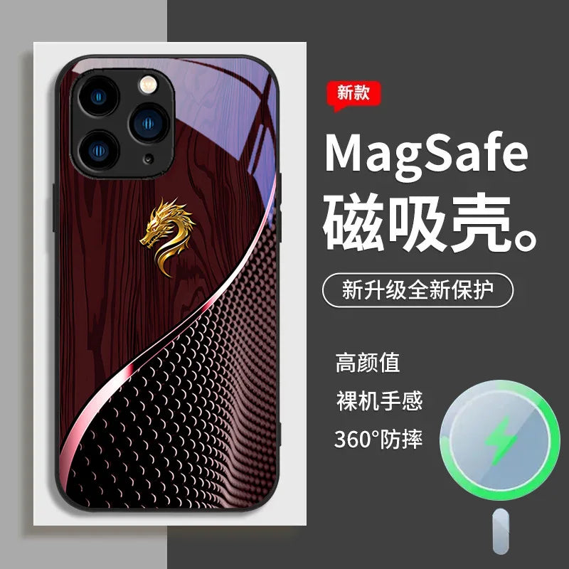 CHAOYIDIAN Electroplated Tempered Glass Shockproof Phone Case