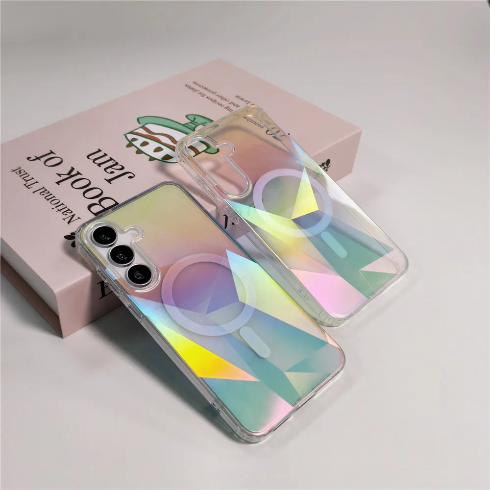 For Samsung New Gradient Magnetic Phone Case