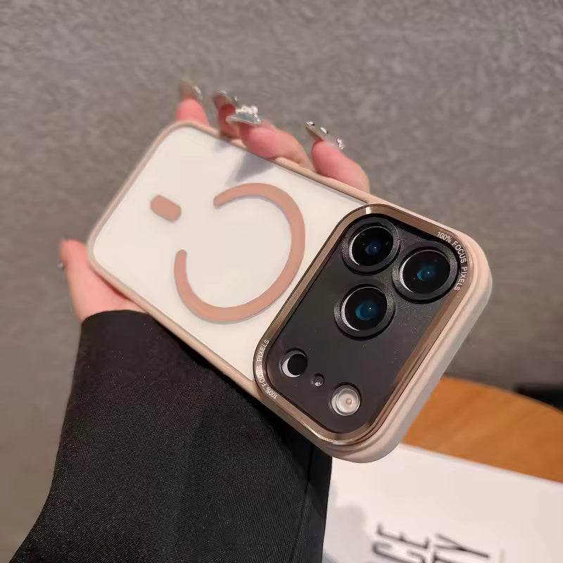 Magnetic Transparent Shockproof Case for iPhone