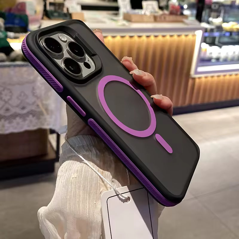 PatchLux MagCase – Frosted Translucent Anti-Slip Magnetic Cover for iPhone
