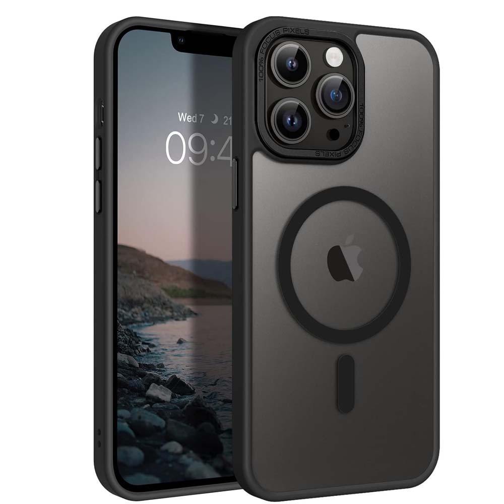 Matte Frosted TPU Silicone Magnetic Case for iPhone – Shockproof Slim Protective Cover