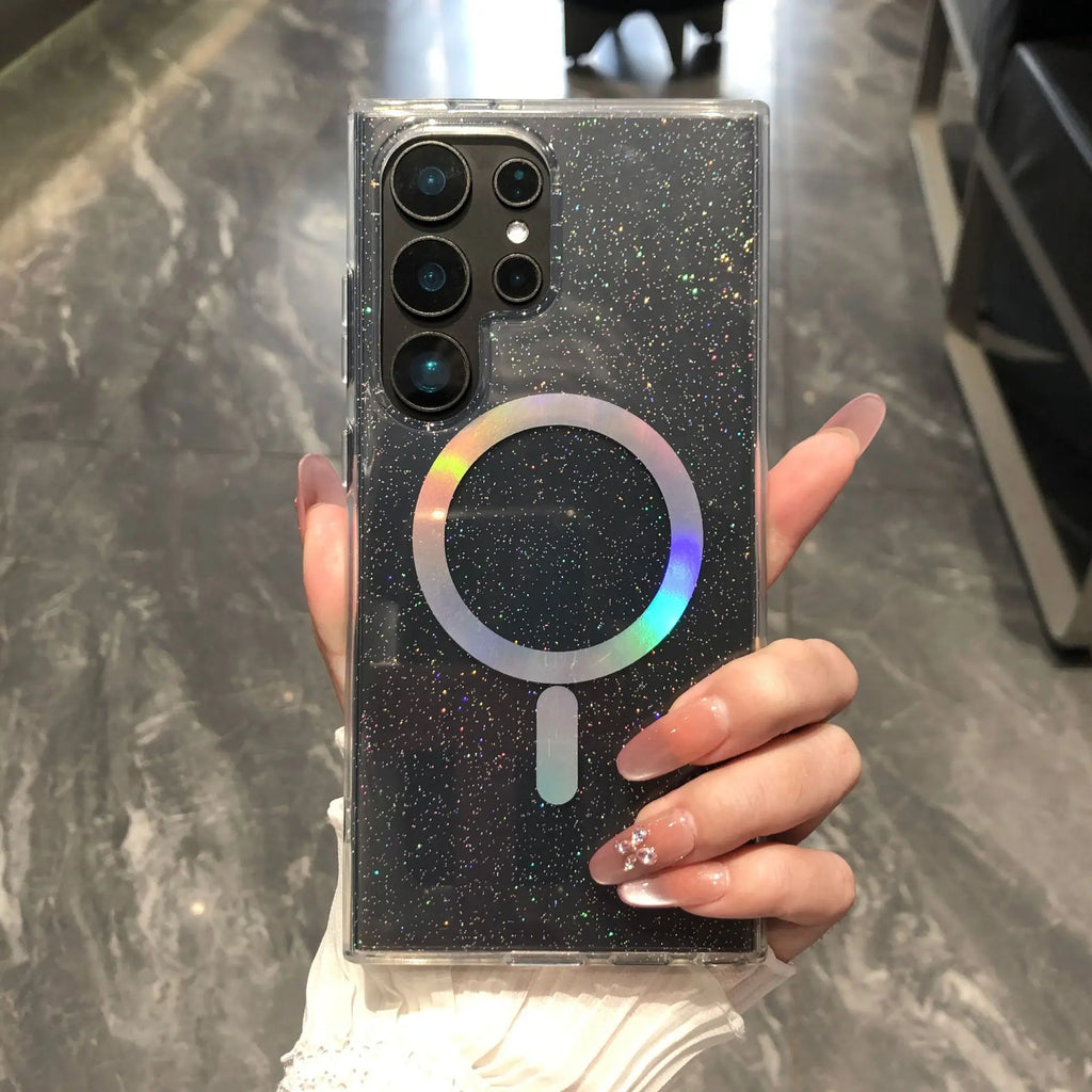 Bling Laser IMD Magnetic Ring Case for Samsung