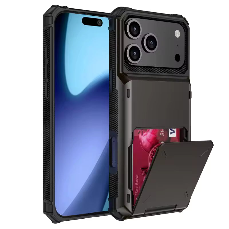Magnetic Flip Card Holder Case