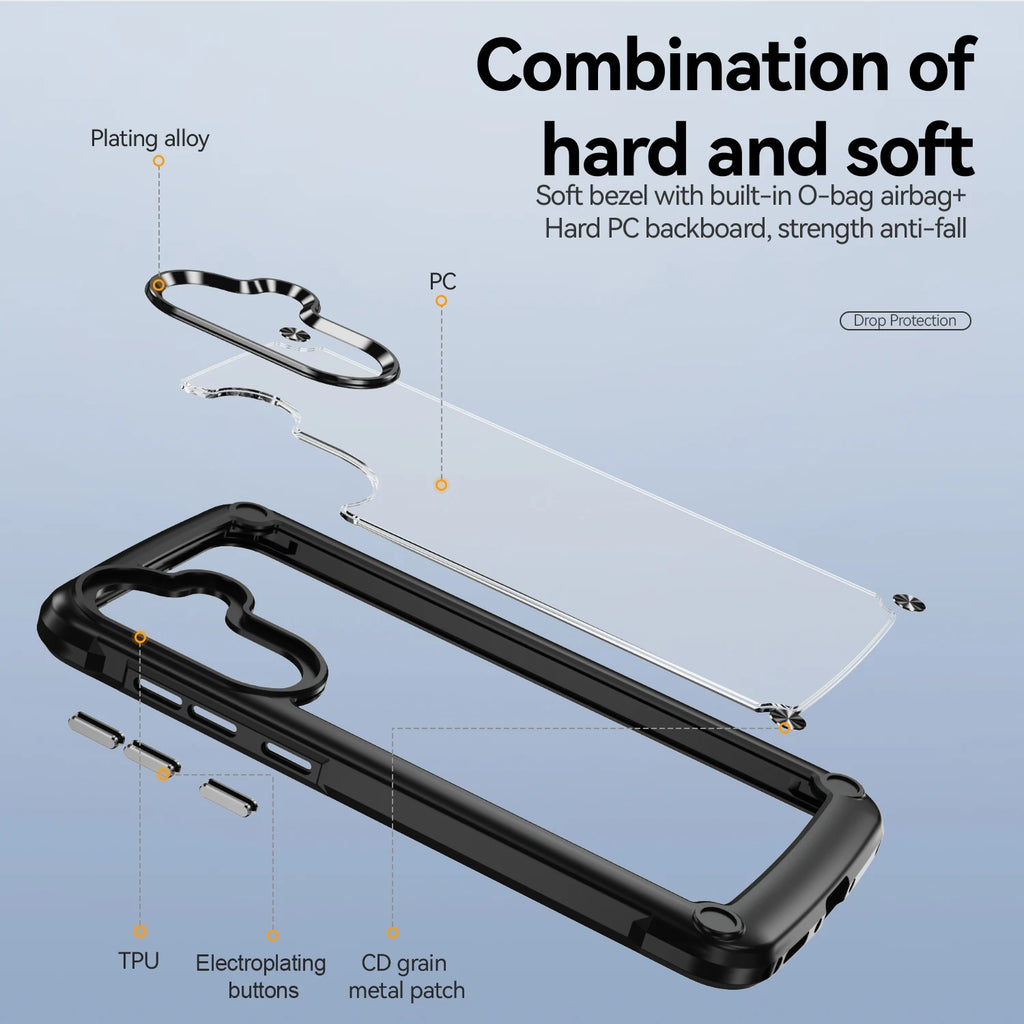 Shockproof Clear Hard Back Cover