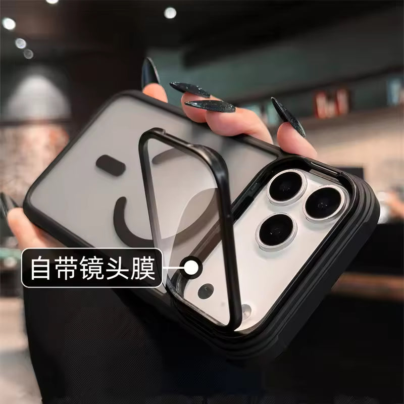 Magnetic Frosted Translucent Phone Case