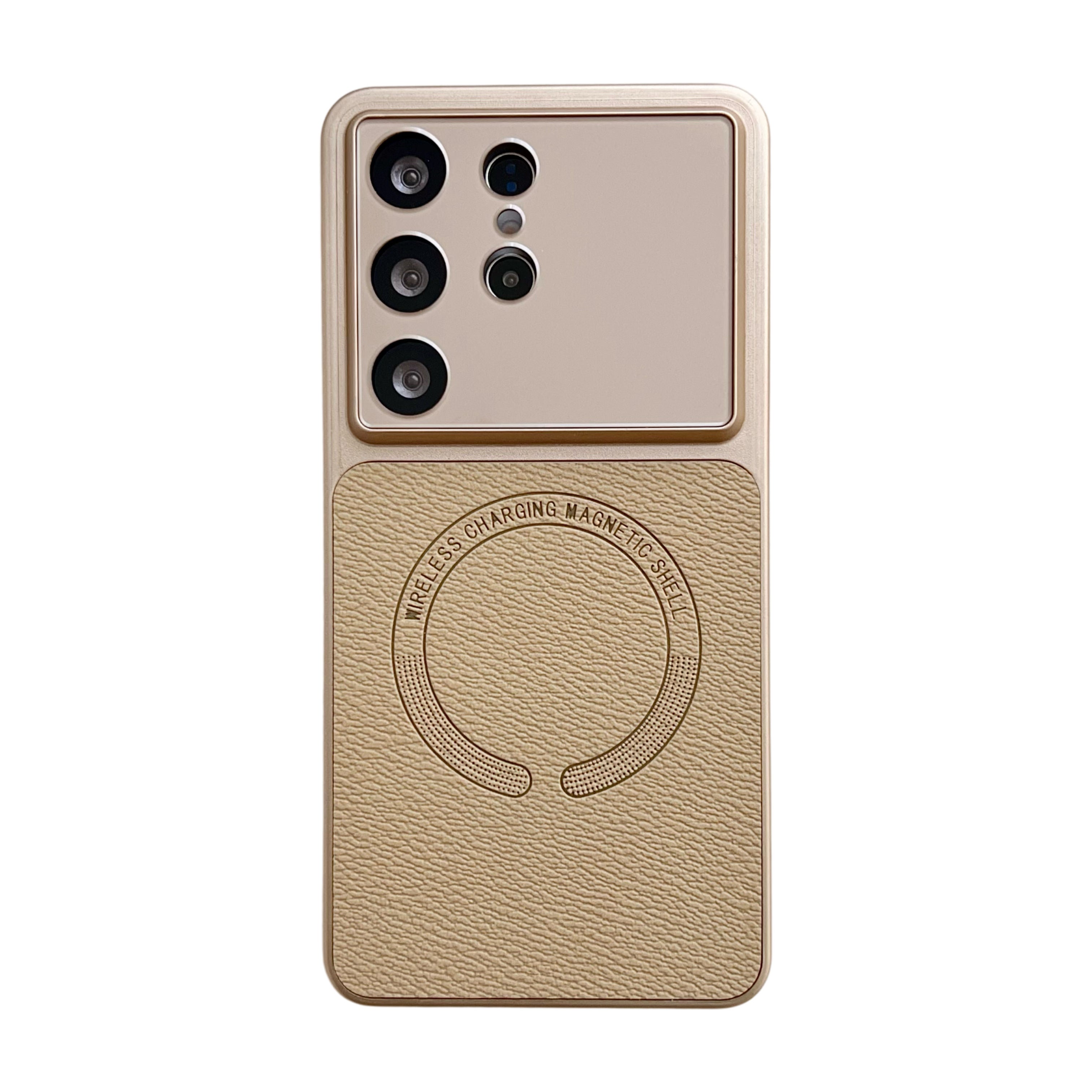Magnetic Window Leather Cover for Samsung