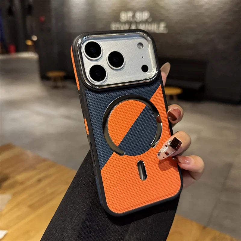 Luxury Magnetic Leather iPhone Case