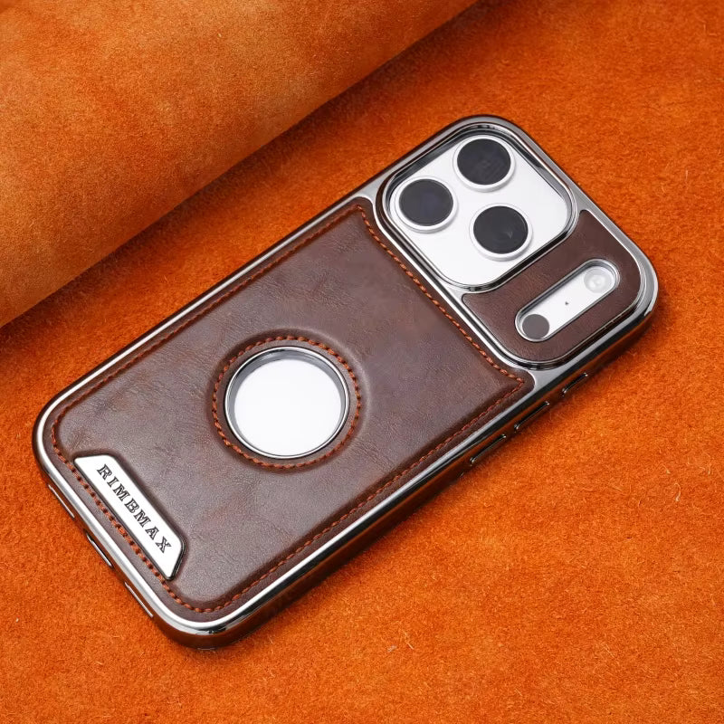 Magnetic PU Leather iPhone Case – Soft Frame, Shockproof, for iPhone 12–17 Pro Max
