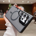 Luxury Wireless Charging Magnetic Matte Colorful Transparent Phone case
