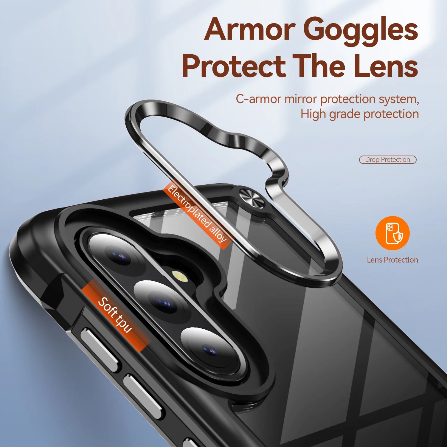 Shockproof Clear Hard Back Cover