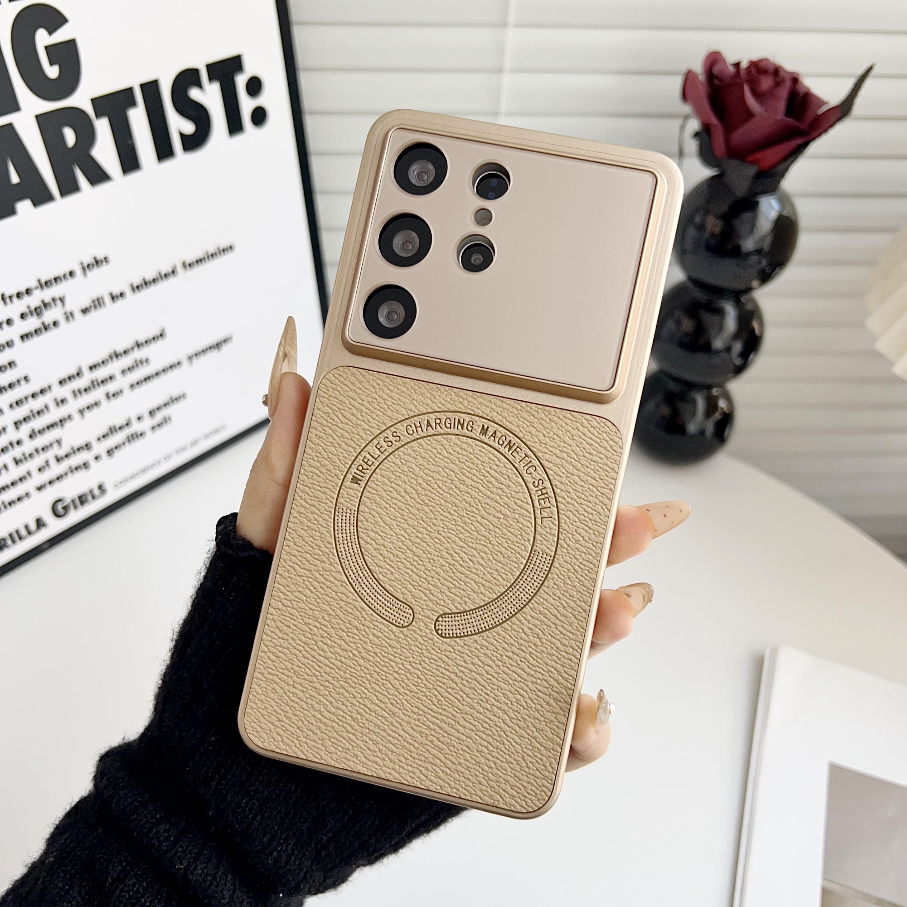 Magnetic Window Leather Cover for Samsung