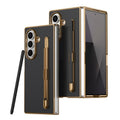 Business Plating Carbon Fiber Texture Phone Case