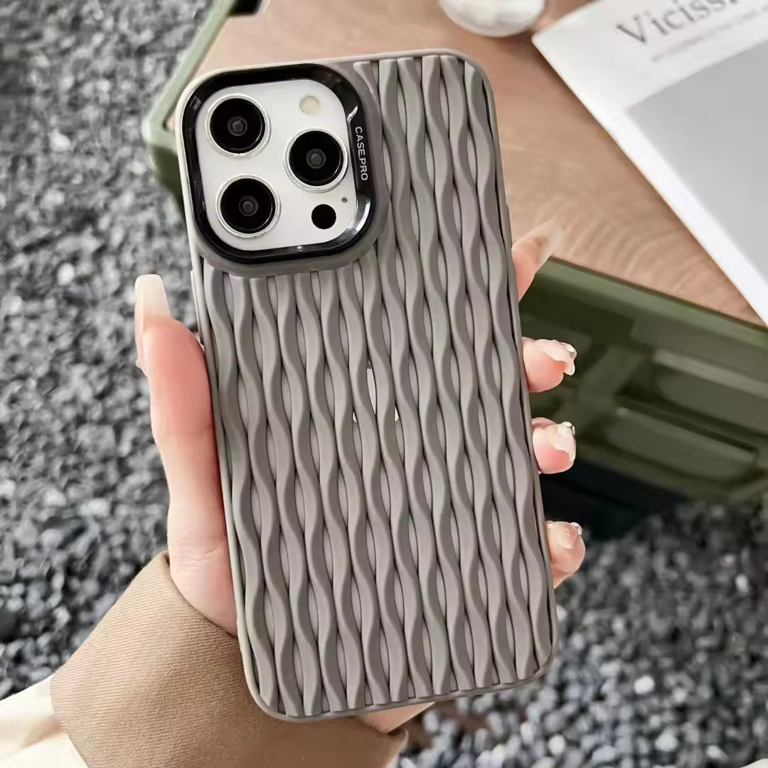 WeaveTouch TPU Case – Soft Touch Woven Design Cover for iPhone